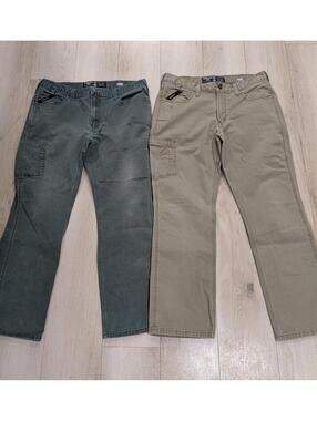 Mens Lot Of 2 Ariat Rebar M4 Relaxed Straight Leg Denim Jeans Size 34/30